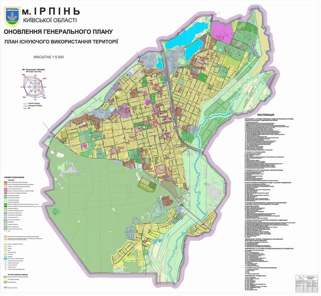 Ірпінь (генплан 2018)  2) Існуюч викор