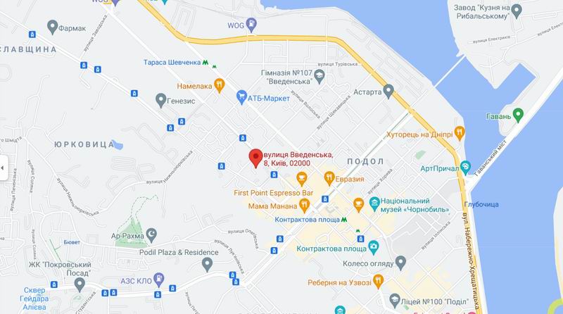 Введенська 8 Гугл-карта 2