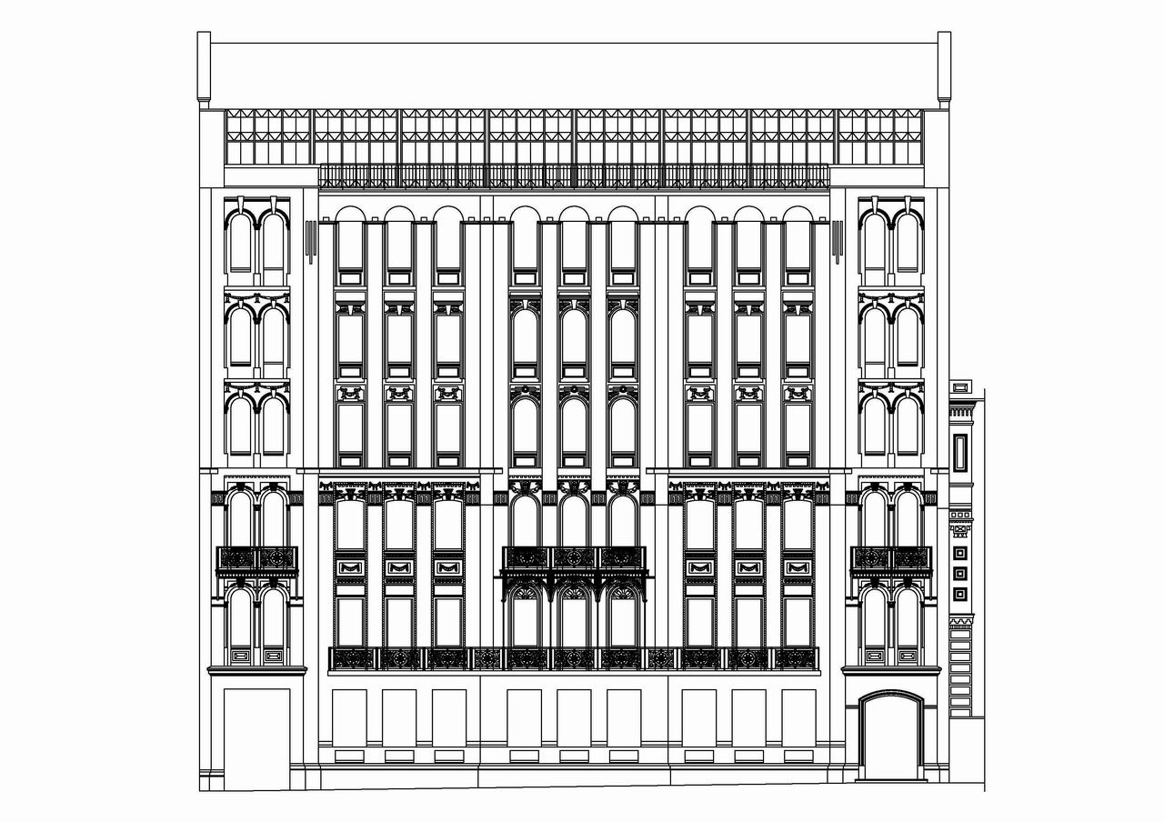 Володимирська, З6  Готель “Прага” обмер