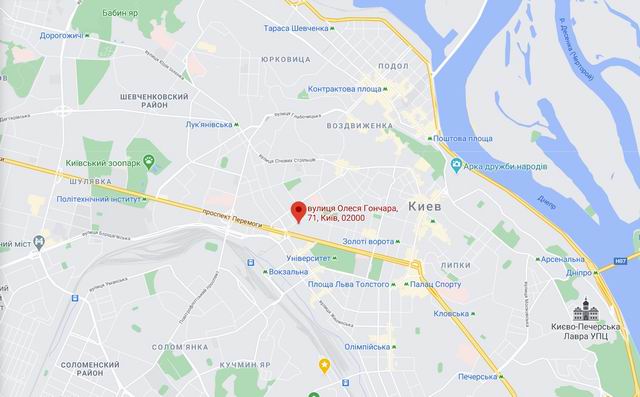 Гонч 71 Карта Гугл 1