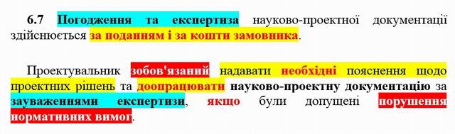 ДБН 2008 Проект реставрації, фрагм п 6.7