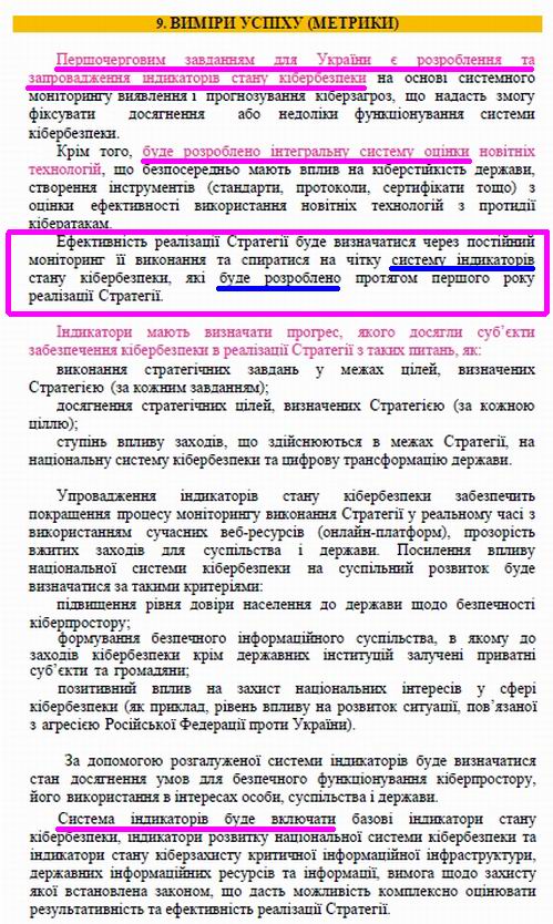 Кібербезпека - Стратегія (проект) на 2021-2025 Зе фрагм1