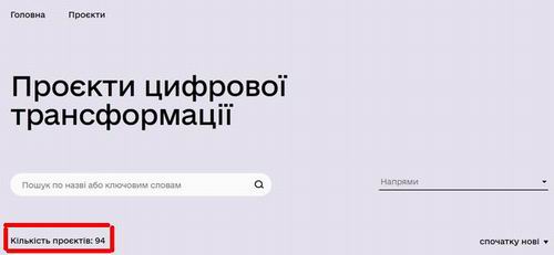 Портал - Проєкти цифрової трансформації