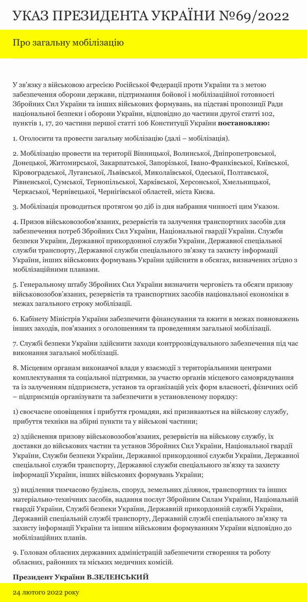 Указ №69_2022 Мобілізація