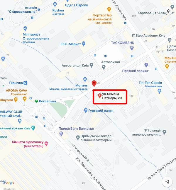 карта Google