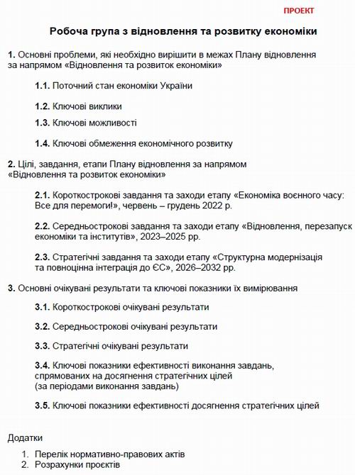 07  Відновлення та розвиток економіки 85с c1 Зміст
